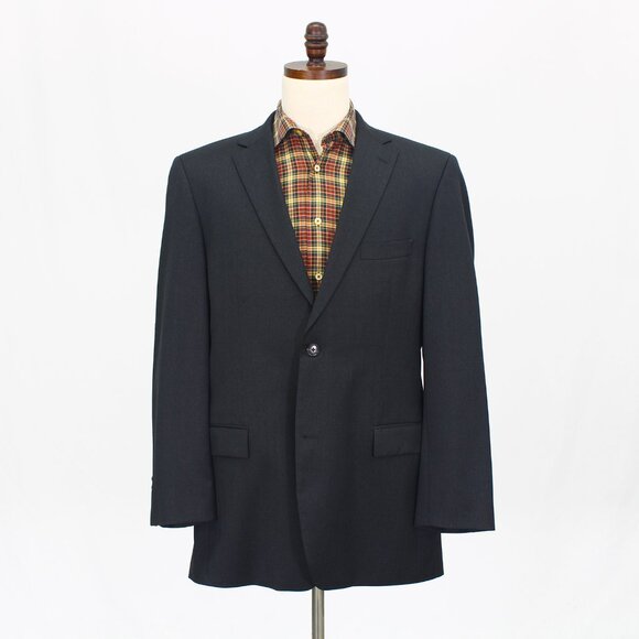 Hugo Boss 44L Gray Blazer Sport Coat Jacket 2-Button Solid T961 - Picture 1 of 11
